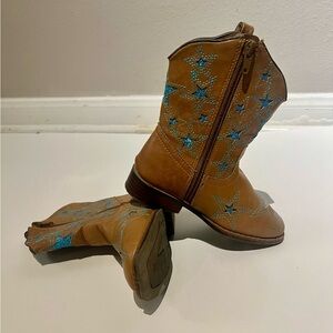 Wonder Nation Toddler’s Girl Size 11 Wedtern Cowboy Boots